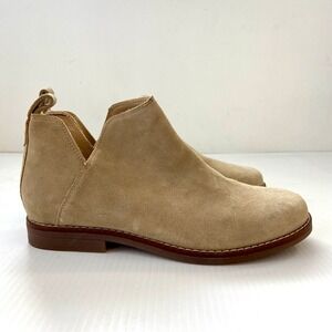 Hush Puppies Mazin Cayto Chelsea Ankle Bootie Tan Suede Womens 11 NEW